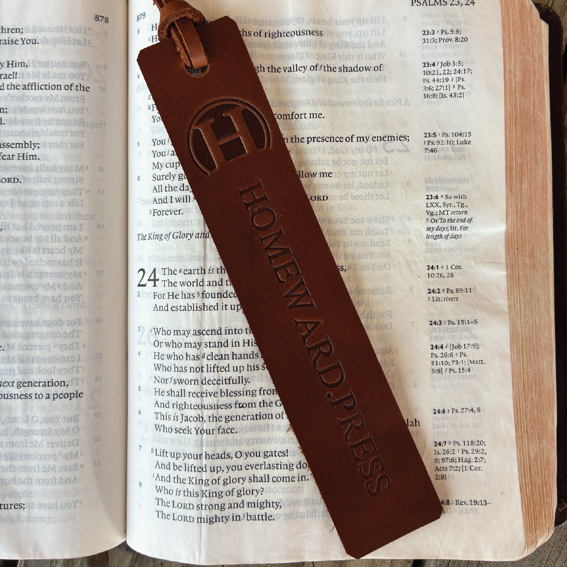 Branded Leather Bookmark